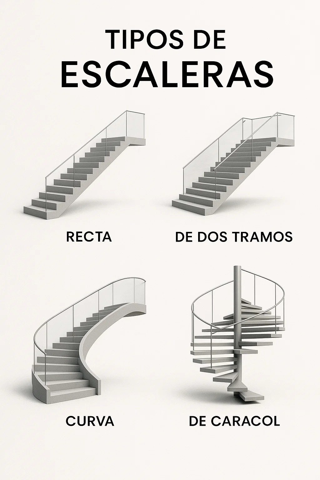 Tipos de Escaleras: Estilo, Funcionalidad y Diseño en Tu Hogar